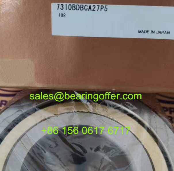 7310BDBCA27P5 Angular Contact Bearing 50x110x27 Ball Bearing 7310B - Stock for Sale