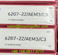 6207-2Z/AEM3/C3 Deep Groove Ball Bearing 35x72x17 Ball Bearing - Stock for Sale