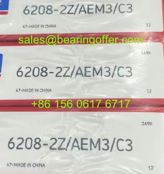 6208-2Z/AEM3/C3 Deep Groove Ball Bearing 40x80x18 Ball Bearing - Stock for Sale