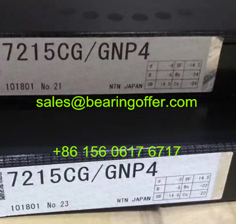 7215CG/GNP4 Spindle Bearing 75x130x25 Ball Bearing - Stock for Sale