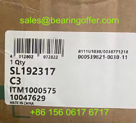SL192317C3 Cylindrical Roller Bearing 85x180x60 Rolling Bearing ITM1000575 - Stock for Sale