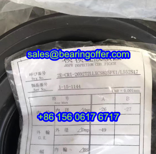 CR1-2692 Tapered Roller Bearing 2E-CR1-2692T2LLXCS825PX1/L552S17 Roller Bearing - Stock for Sale