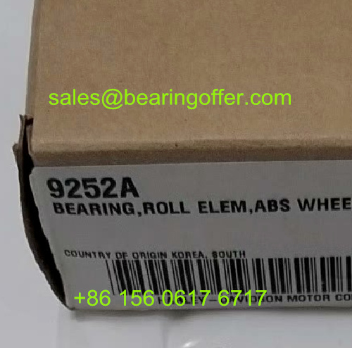 9252A Wheel Bearing HD9252A Ball Bearing 060-109 - Stock for Sale