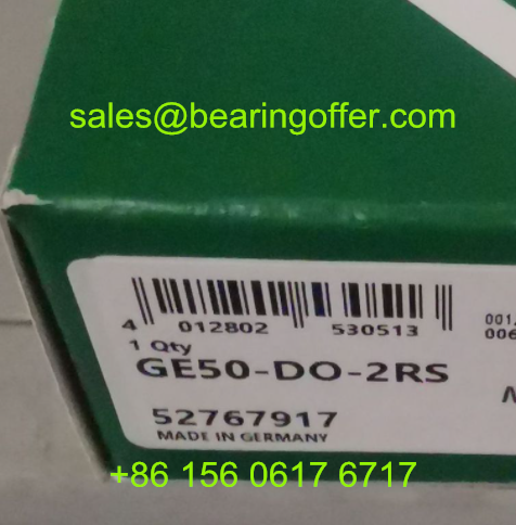 GE50-DO-2RS Spherical Plain Bearing 50x75x35 Rolling Bearing 52767917 - Stock for Sale