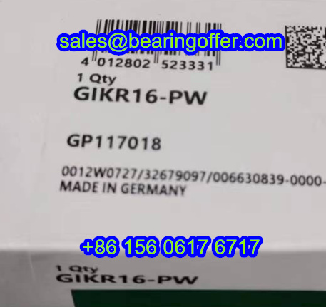 GIKR16-PW Rod End Bearing 16x42x85 Spherical Plain Bearing GP117018 - Stock for Sale