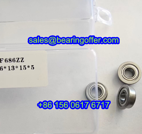 F686ZZ Deep Groove Ball Bearing 6x13/15x5 Rolling Bearing F686Z - Stock for Sale