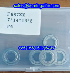 F687ZZ Flanged Deep Groove Ball Bearing 7x14/16x5 Rolling Bearing F687Z - Stock for Sale