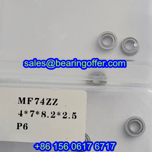 MF74ZZ Flanged Deep Groove Ball Bearing 4x7/8.2x2.5 Rolling Bearing MF74Z - Stock for Sale