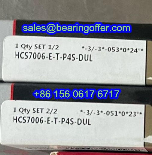HCS7006-E-T-P4S-DUL Spindle Bearing 30x55x26 Ball Bearing - Stock for Sale