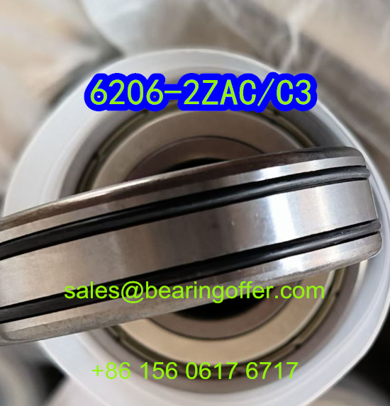 6206-2ZAC/C3 Anti-Creep Bearing 30x62x16 Ball Bearing 6206-2ZAC-C3 - Stock for Sale