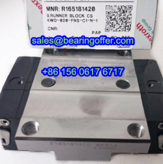R165181420 Linear Guide Carriage 25.35x63x75 Runner Block - Stock for Sale