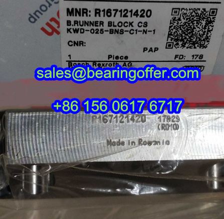 R167121420 Linear Guide Carriage 29.75x120x105 Runner Block - Stock for Sale