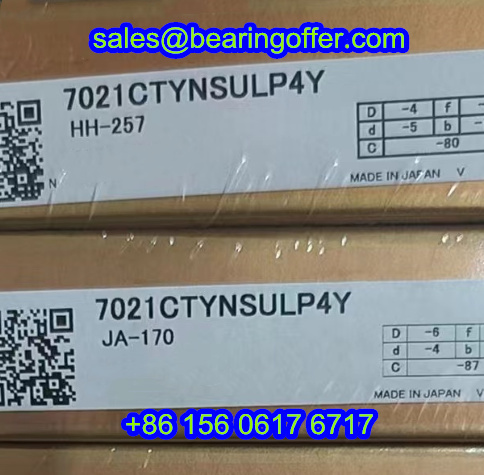 7012CTYNSULP4Y Spindle Bearing 105*160*26 Ball Bearing 7021C - Stock for Sale