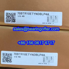 70BTR10ETYNDBLP4A Spindle Bearing 70x110x36 Ball Bearing 70BTR10E - Stock for Sale