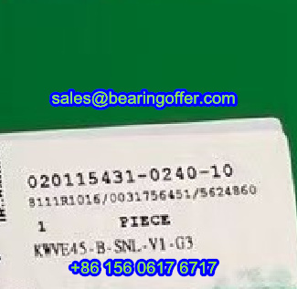 KWVE45-B-SNL-V1-G3 Linear Carriage 52x86x172.7 Guide Rail Block - Stock for Sale