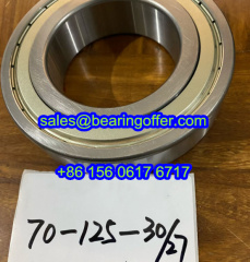 70X125X30/27 Deep Groove Ball Bearing 70X125X30 Rolling Bearing 70X125X27 - Stock for Sale