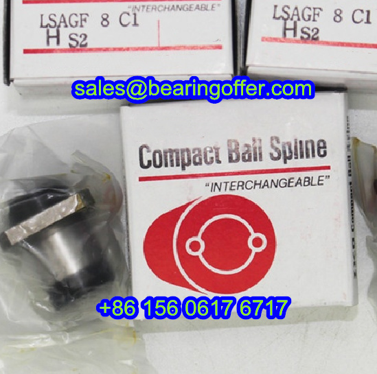 LSAGF8C1HS2 Linear Ball Spline 8*15*25 Ball Spline Bearing LSAGF8HS2 - Stock for Sale