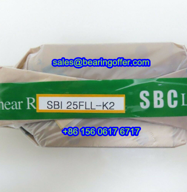 SBI25FLL-K2 Linear Rail Carriage 30.5*70*108 Slide Bearing - Stock for Sale