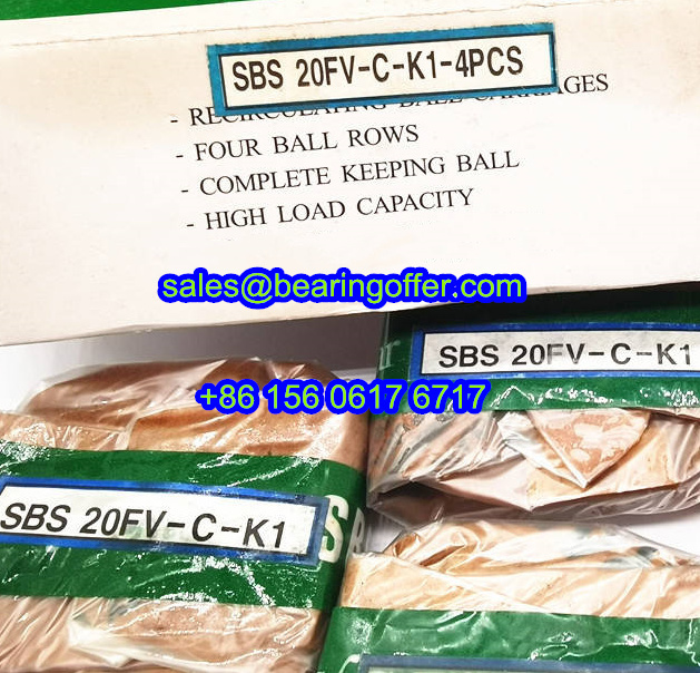 SBS20FV-C Linear Carriage 24.5x63x54.2 Guide Block SBS20FV-C-K1 - Stock for Sale