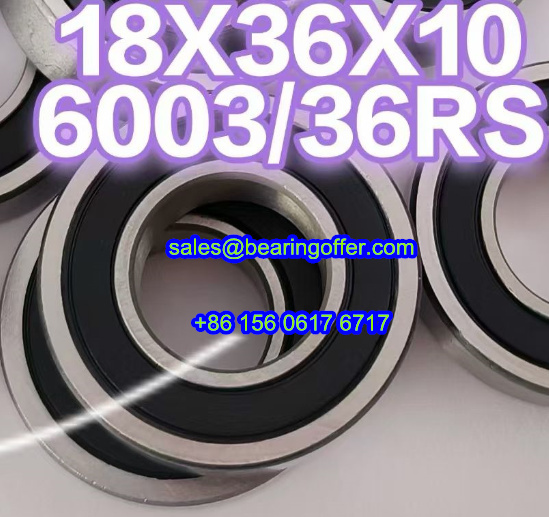 6003/36 Deep Groove Ball Bearing 6003/36RS Rolling Bearing 6003/36-2RS - Stock for Sale