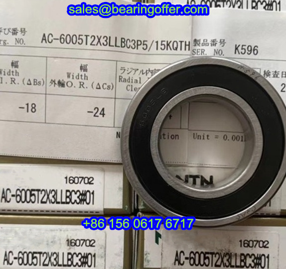 AC-6005T2X3LLBC3P5 Deep Groove Ball Bearing 25x47x12 Ball Bearing - Stock for Sale