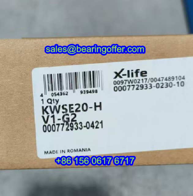 KWSE20-H-V1-G2 Linear Carriage 30x44x71.4 Runner Block KWSE20H - Stock for Sale