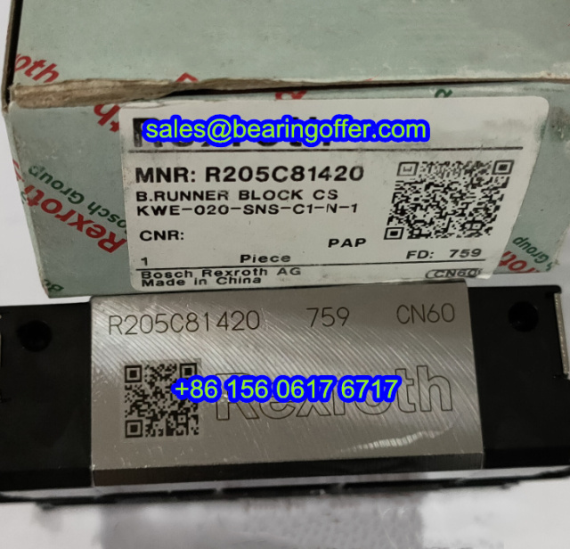 R205C81420 Linear Guide Carriage 25.3x44x75 Runner Block - Stock for Sale
