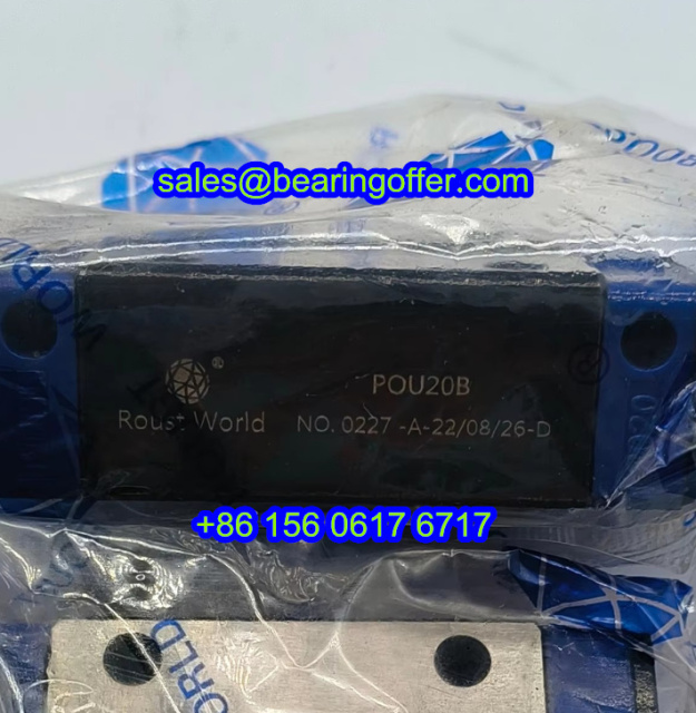 POU20B Linear Carriage 22x42x69.1 Guide Block POU20 - Stock for Sale