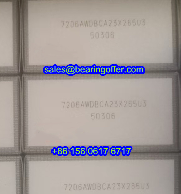 7206AWDBCA23X265U3 Vacuum Pump Bearing 7206ADBCA23X265U3 Ball Bearing - Stock for Sale