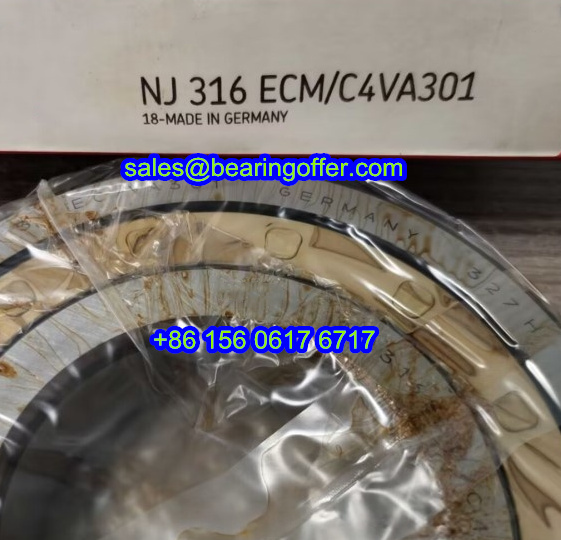 NJ316ECM/C4VA301 Cylindrical Roller Bearing 80x170x39 Rolling Bearing - Stock for Sale