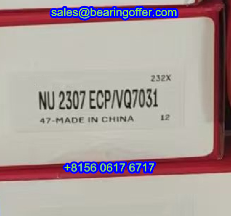 NU2307ECP/VQ7031 Cylindrical Roller Bearing 35x80x31 Rolling Bearing - Stock for Sale