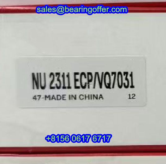 NU2311ECP/VQ7031 Cylindrical Roller Bearing 55x120x43 Rolling Bearing - Stock for Sale
