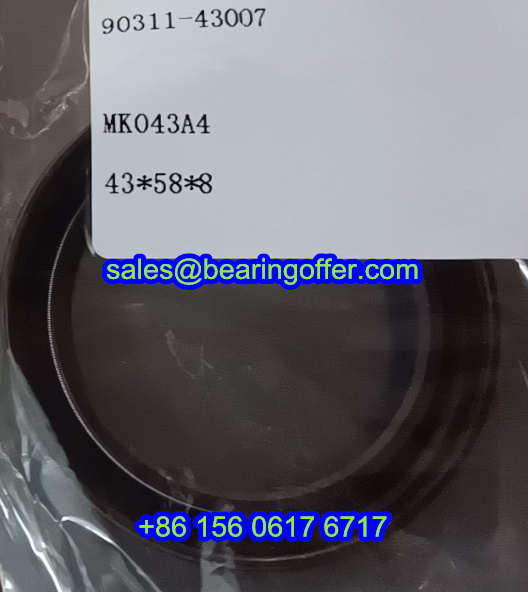 90311-43007 Automotive Oil Seal 43x58x8 Oil Seals MK043A4 - Stock for Sale