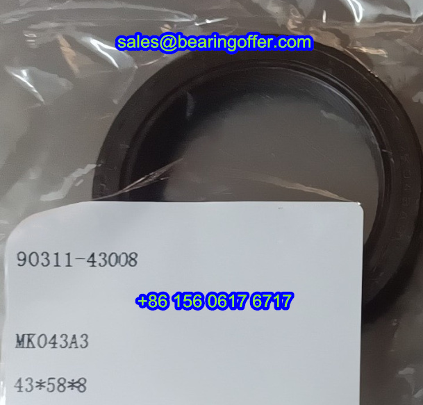 90311-43008 Automobile Oil Seal 43*58*8 Oil Seals MK043A3 - Stock for Sale