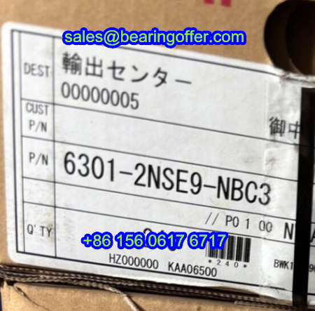 6301-2NSE9-NBC3 Deep Groove Ball Bearing 6301NSE Rolling Bearing - Stock for Sale