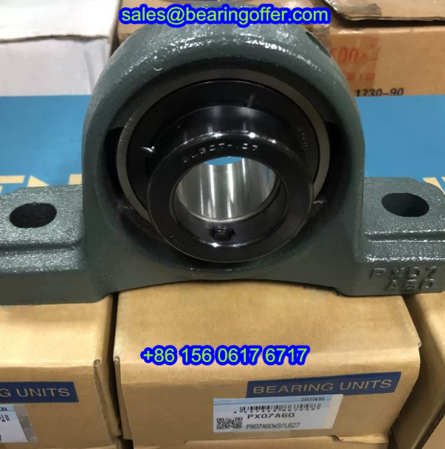 PX07A60W3/L627 Pillow Block Bearing PX07 Housing PX07A60 - Stock for Sale
