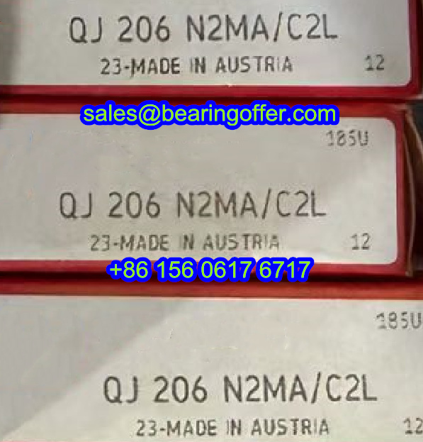 QJ206N2MA/C2L Four Point Contact Bearing QJ206N2 Ball Bearing - Stock for Sale
