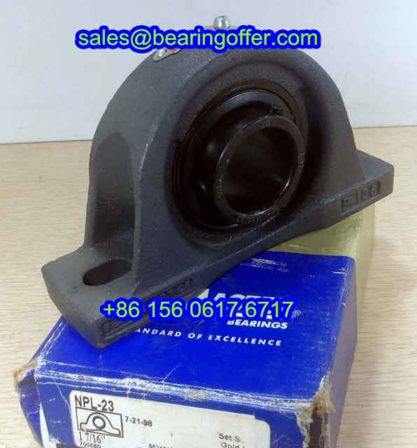 NPL-23 1 7/16" Pillow Block Bearing NPL23 1 7/16 Housing - Stock for Sale