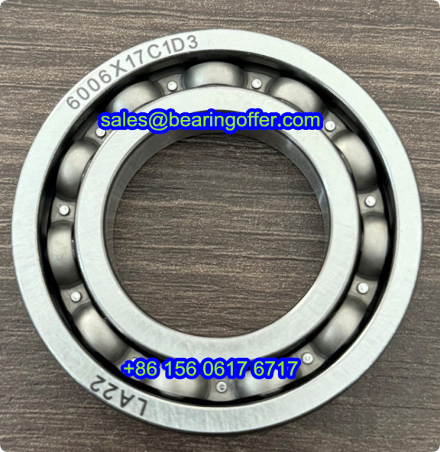 6006X17C1D3 Deep Groove Ball Bearing High Speed For Automobile - Stock for Sale