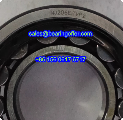 NJ206-E-TVP2 Cylindrical Roller Bearing 30x62x16 Nylon Cage - Stock for Sale