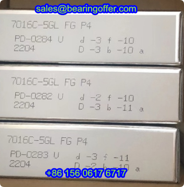7016C-5GL FG P4 Spindle Bearing 80x125x22 Ball Bearing - Stock for Sale