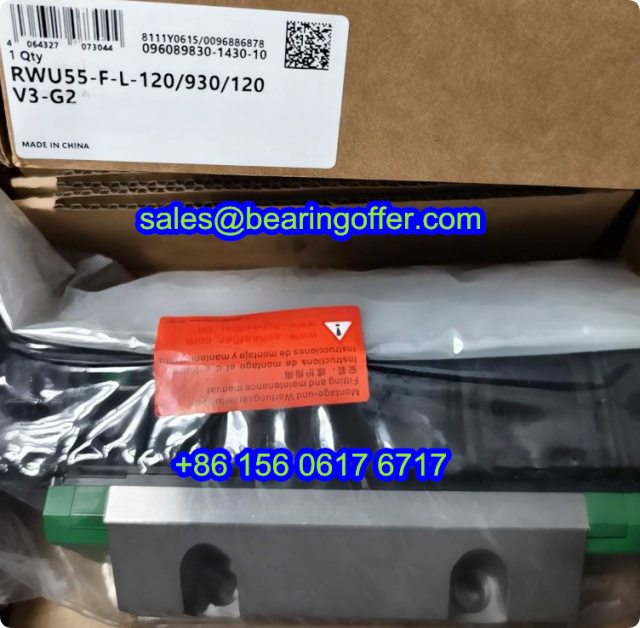 RWU55-F-L-120/930/120-V3-G2 Linear Carriage RWU55-F-L Runner Block - Stock for Sale