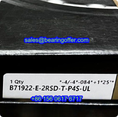 B71922-E-2RSD-T-P4S-UL Spindle Bearing 110*150*20 Ball Bearing - Stock for Sale