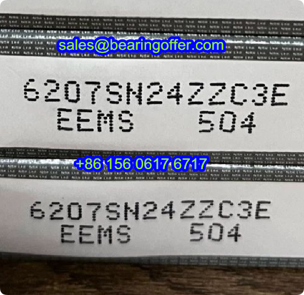 6207SN24ZZC3E Deep Groove Ball Bearing 35*72*17 High Speed - Stock for Sale