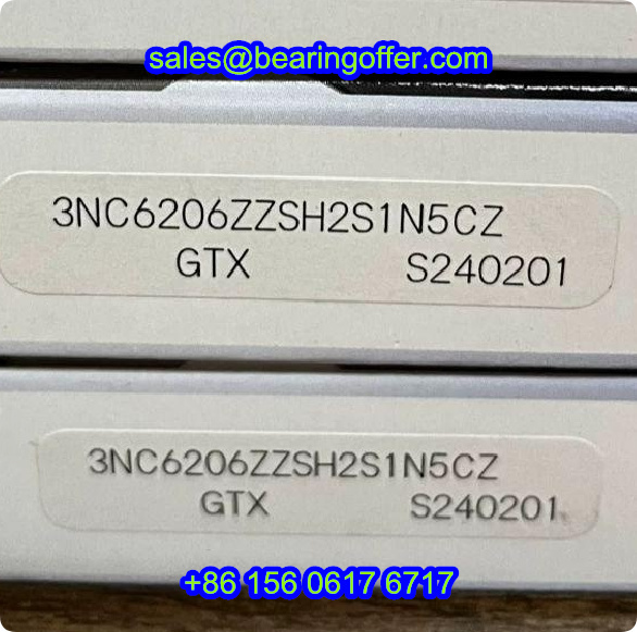 3NC6206ZZSH2S1N5CZ GTX Deep Groove Ball Bearing 3NC6206 Rolling Bearing - Stock for Sale