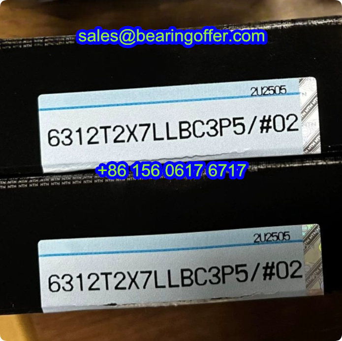 6312T2X7LLBC3P5 Deep Groove Ball Bearing 6312T2X7LLBC3P5/#02 High Speed - Stock for Sale