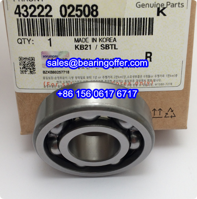 43222-02508 Input Shaft Bearing 43222 02508 Ball Bearing - Stock for Sale