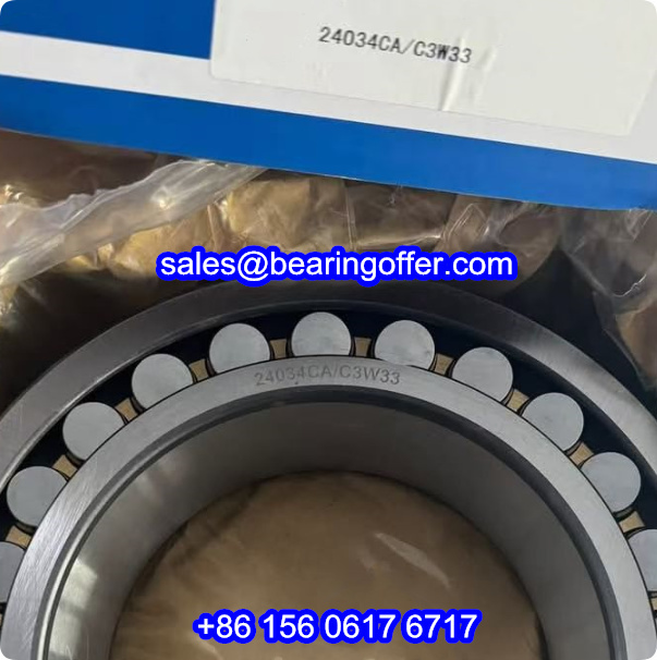 24034CA/C3W33 Spherical Roller Bearing 170*260*90 Rolling Bearing - Stock for Sale