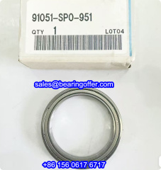 91051-SP0-951 Automobile Bearing 43x56x7 Ball Bearing 91051-SPO-951 - Stock for Sale