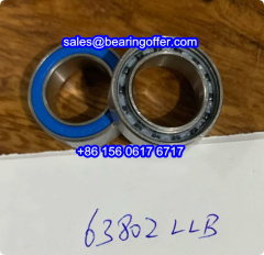 63802LLB Deep Groove Ball Bearing 15X24X7 Rolling Bearing - Stock for Sale